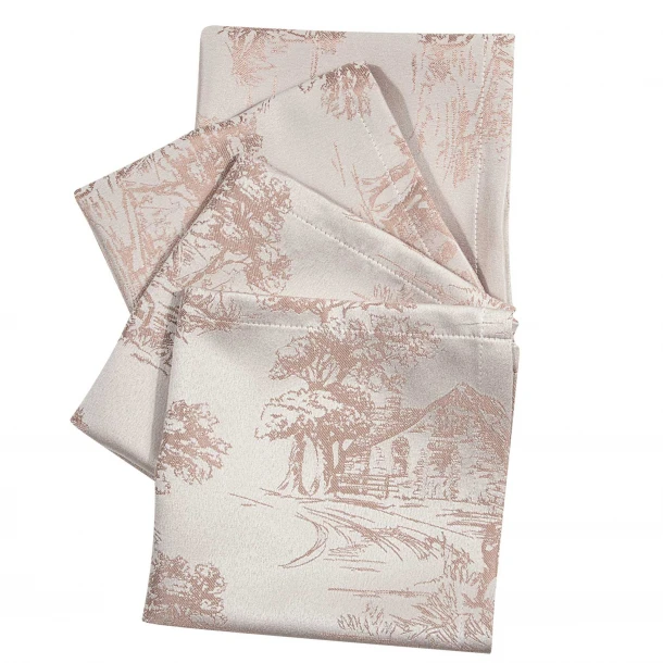 Σετ 4τμχ Πετσέτες Κουζίνας Polyester 40x40εκ. Essential 3016 Beige Greenwich Polo Club