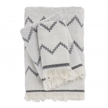 Σετ Πετσέτες 3τμχ Βαμβακερές Best 0873 Black Das Home