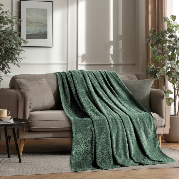 Ριχτάρι Flannel Τριθέσιου 170x300εκ. Giza Dark Aqua Melinen 20005204