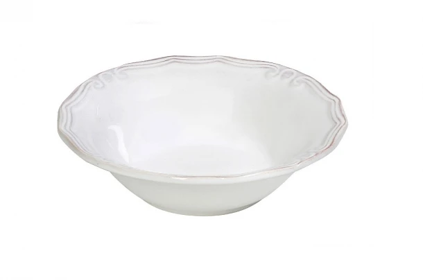 Μπωλ Σερβιρίσματος Stoneware Λευκό 15,5x4,5εκ. ESPIEL Tiffany RSW104K6