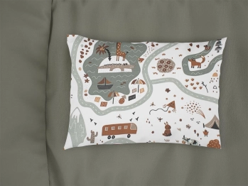 Μαξιλαροθήκη Bebe Φάκελος Βαμβακερή 35x45εκ. Countryside 580 White-Mint DimCol