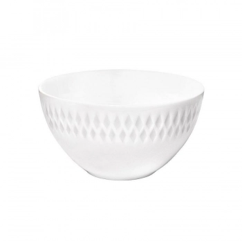 Μπωλάκι Σερβιρίσματος Πορσελάνης White PW43 Diamante Oriana Ferelli 13εκ. PRPW430008