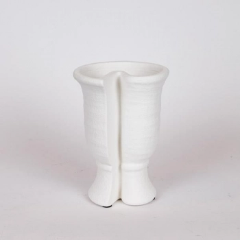 Βάζο Κεραμικό Κρεμ 15x13x21εκ. ESTHETI 819-00515