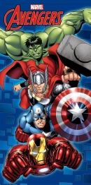 Πετσέτα Θαλάσσης Παιδική Quick Dry Microfiber 70x140εκ. Marvel Avengers 052 Blue Dimcol