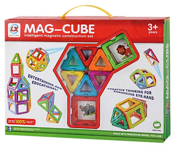 Μαγνητικό Παιχνίδι Κατασκευών 36x6x26εκ. Toy Markt 75-426