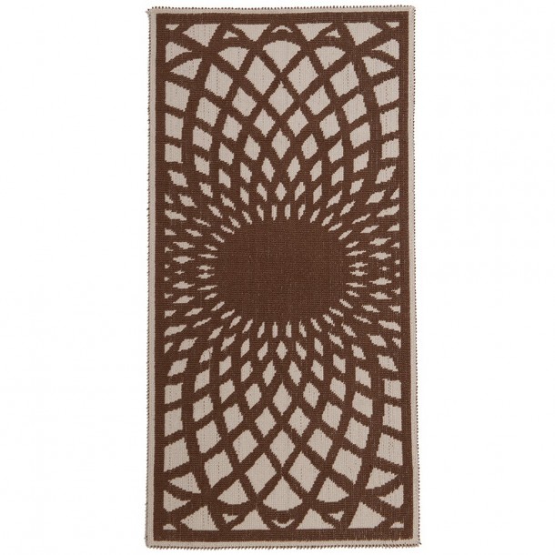 Χαλί Διαδρόμου Βαμβακερό 70x140εκ. Kaleidoscope Brown Melinen 20002021