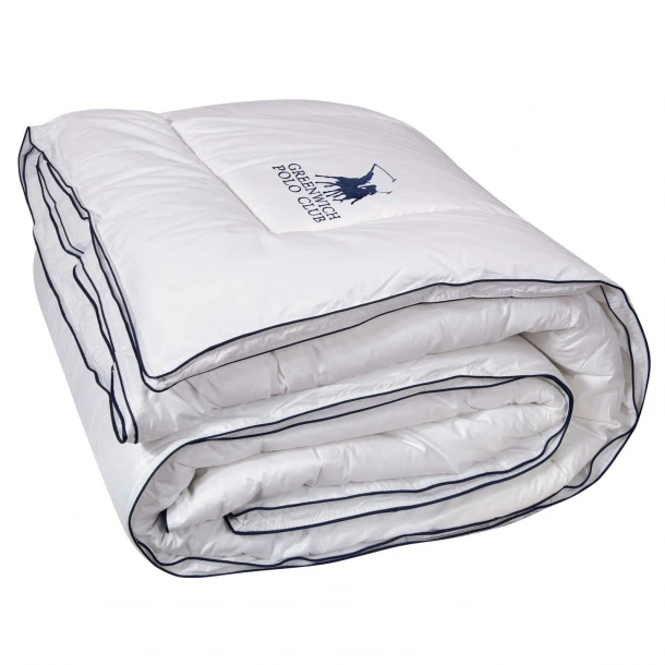 Πάπλωμα Βαμβακερό-Microfiber Μονό 160x220εκ. Essential 2346 Λευκό Greenwich Polo Club