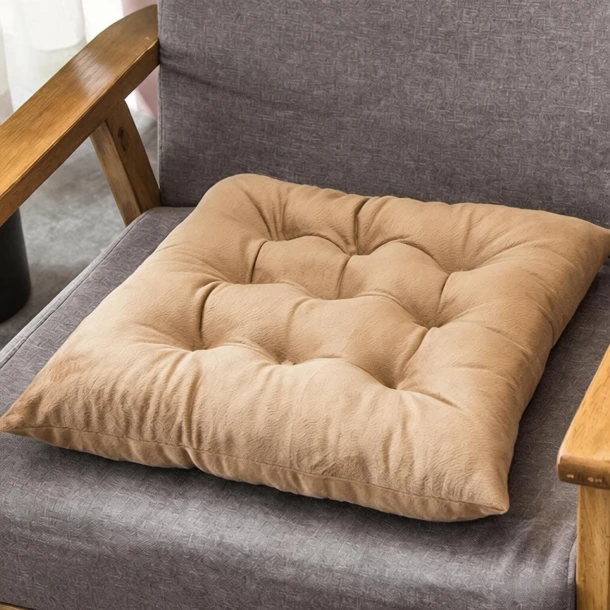 Μαξιλάρι Καρέκλας Polyester 40x40εκ. Velvet Beige Melinen 20006653