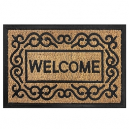 Πατάκι Εισόδου Welcome Πλεκτό Με Λαστιχένιο Υπόστρωμα 60x40εκ. 24home 24-958