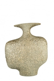 Βάζο Κεραμικό Σαγρέ Γκρι-Χρυσό 27,5x10x32,5εκ. Zen Collection 26.23.52950