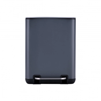 Καλάθι Απορριμμάτων 6lt Soft Close Μεταλλικό Γκρι Cubic Estia 24,1x21,3x31,6εκ. 02-20965