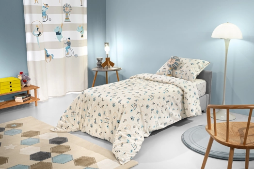 Σετ Παιδική Παπλωματοθήκη 160x220εκ. Με Μαξιλαροθήκη Enjoy Sky Saint Clair