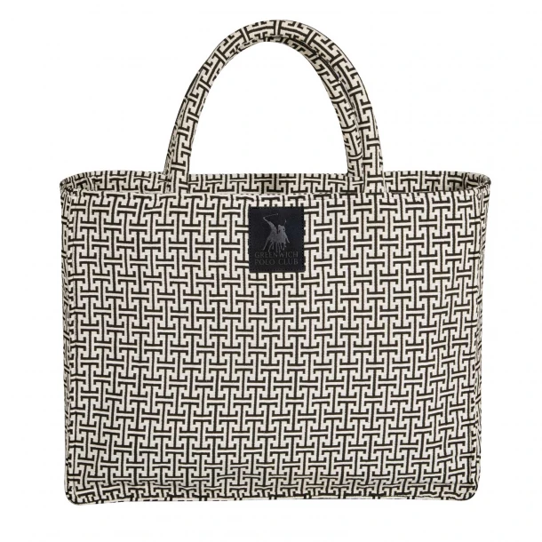 Τσάντα Θαλάσσης Polycotton 46x36εκ. Essential 4056 Μαύρη-Γκρι Greenwich Polo Club