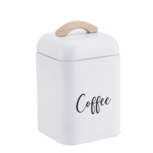 Βάζο Καφέ Μεταλλικό Λευκό 11,2x13,5εκ. Cucina Oriana Ferrelli CLG707811CWH