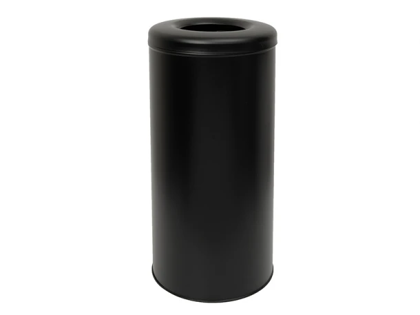 Καλάθι Απλύτων 30lt Ανοξείδωτο Matt Black Pam & Co Φ25x57εκ. 29-2557-403