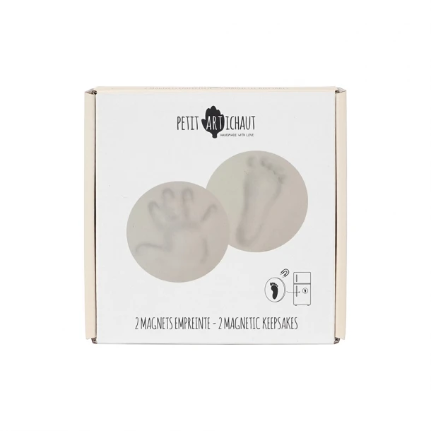 Σετ 2τμχ Μαγνητάκια Για Τα Αποτυπώματα Του Μωρού Σας Keepsakes Petit Artichaut PA1100