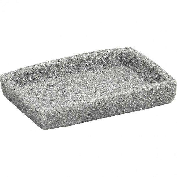 Σαπουνοθήκη Polyresin Γκρι 8,5x12x2εκ. MRShome DS-8886L02