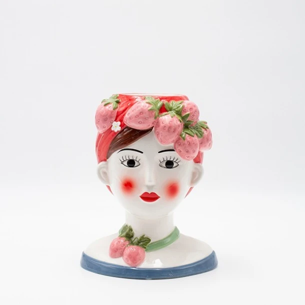 Βάζο Κεραμικό Γυναικεία Φιγούρα Πολύχρωμο 16,3x13,2x20,3εκ. ESTHETI 819-00578