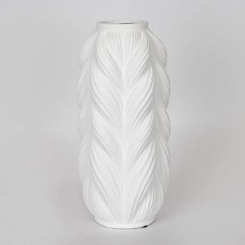 Βάζο Κεραμικό Λευκό 17,5x16x38,5εκ. ESTHETI 752-20255