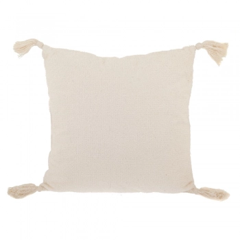 Διακοσμητικό Μαξιλάρι Υφασμάτινο Λευκό-Εκρού 50x50εκ. iliadis 88895