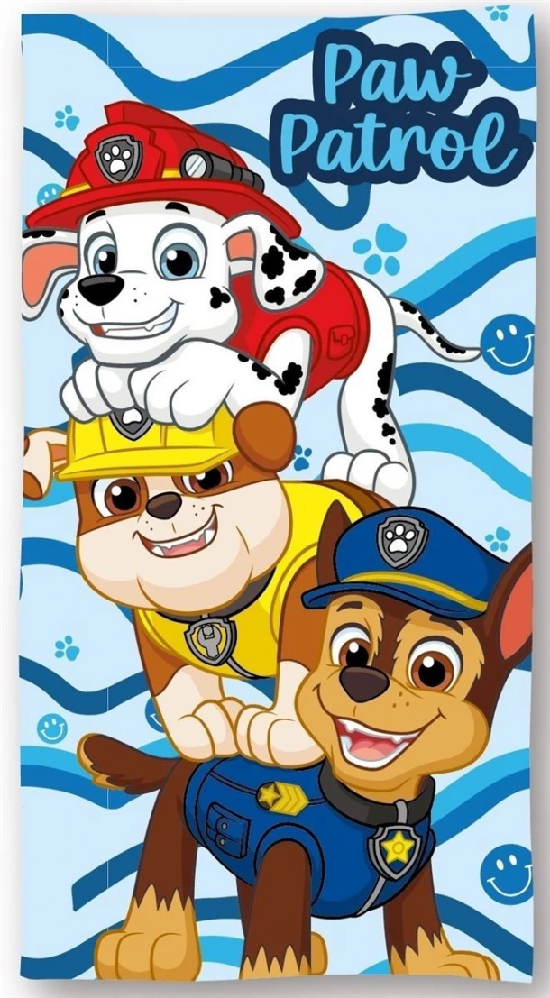 Πετσέτα Θαλάσσης Παιδική Quick Dry Microfiber 70x140εκ. Nickelodeon Paw Patrol 018 Sky Blue Dimcol