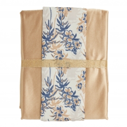 Σετ 2τμχ Τραπεζομάντηλο & Runner Polyester 140x180εκ./45x180εκ. Kitchen 0866 Gold Das Home