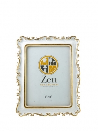 Κορνίζα Polyester Λευκή-Χρυσή 15x20εκ. Zen Collection 25.12.51508