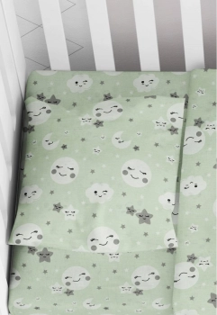 Μαξιλαροθήκη Φάκελος Βαμβακερή Bebe 35x45εκ. Smile 80 Green Dimcol