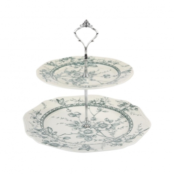 Ορντερβιέρα 2 Όροφη Πορσελάνης 27εκ.-20εκ. Tiffany Green Oriana Ferelli PR24324G11