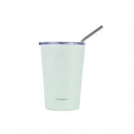 Θερμός-Ποτήρι Ανοξείδωτο Coffee Mug Homely Seafoam 400ml-9x8,5x13εκ. Estia  01-32661