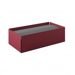 Θήκη Για Χειροπετσέτες Ανοξείδωτη Matt Bordeaux 25x13x7,5εκ. Pam & Co 121-153