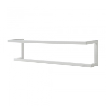 Κρεμάστρα Επιτοίχια Μεταλλική Λευκή 48x12x12εκ. Carre Sealskin 800258