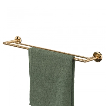 Κρεμάστρα Διπλή Cooper Polished Gold 65,2x12,6x5,2εκ. Tiger 800560