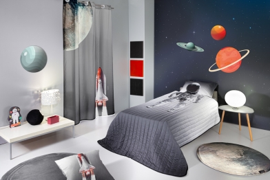 Σετ Κουβερλί Microfiber Μονό 160x230εκ. Space Saint Clair Paris