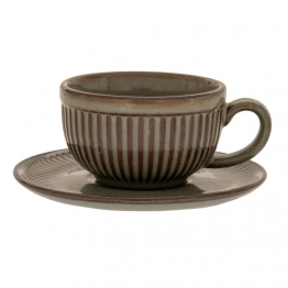 Φλυτζάνι Καφέ Σετ 6τμχ Κεραμικό Πράσινο 80ml iliadis 88882