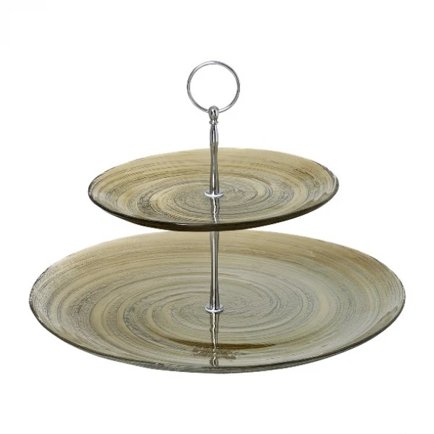 Ορντερβιέρα 2 Όροφη Γυάλινη Torbel Smoke Cryspo Trio 80.624.73