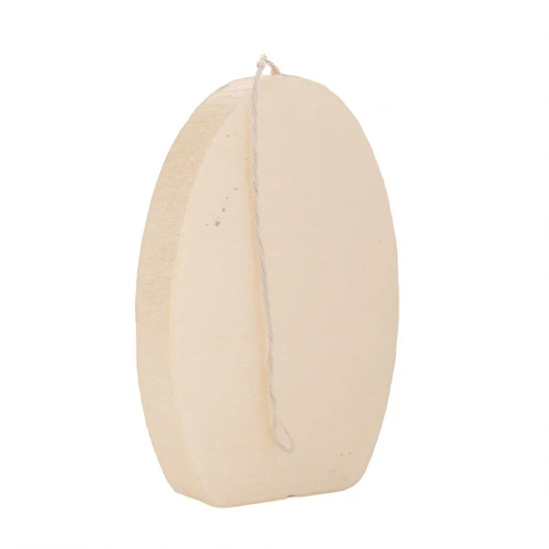 Κερί Αυγό 10x15εκ. Ρουστίκ Εκρού Περλέ iliadis 91180