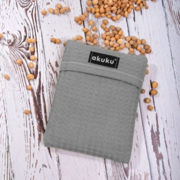 Θερμοφόρα Με Κουκούτσια Από Κεράσι 13x16εκ. Γκρι akuku A0635