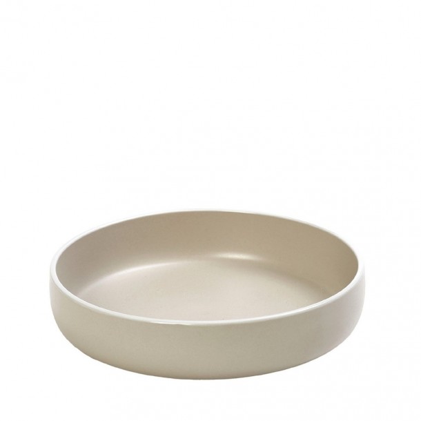 Πιάτο Βαθύ Stoneware Μπεζ Mood Nordic Step ESPIEL 20,3x20,3x5εκ. ATA128K6