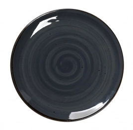 Πιάτο Ρηχό Πορσελάνης Terra Grey ESPIEL 26,5x2,5εκ. TLG101K6