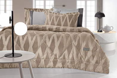 Κουβερτοπάπλωμα 2 Όψεων Ultrasoft Velvet Υπέρδιπλο 220x240εκ. Zadic Camel Guy Laroche