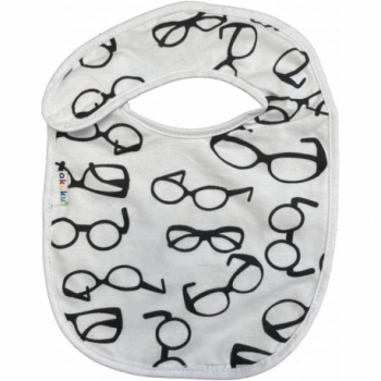 Σαλιάρα Αδιάβροχη Βαμβακερή Mε Velcro Γυαλιά akuku A1300