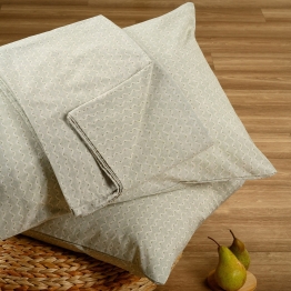 Σετ Σεντόνι Με 2 Μαξιλαροθήκες Polycotton Υπέρδιπλο Με Λάστιχο 160x200+32εκ. Layla Pastel Aqua Casual Line Mini Melinen 20004844