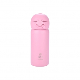Θερμός Παιδικό Ανοξείδωτο Με Καλαμάκι Candy Pink 350ml-7x7x18εκ. Save The Aegean Estia 01-23515