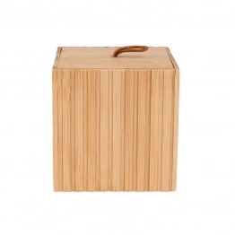 Κουτί Αποθήκευσης-Οργάνωσης Μπάνιου Bamboo Essentials Estia 9x8εκ. 02-13165