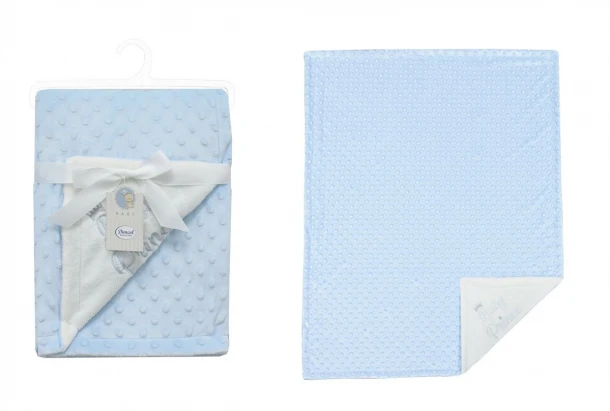 Κουβέρτα Minky Αγκαλιάς-Λίκνου 75x100εκ. Prince 33 Sky Blue Dimcol