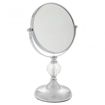 Καθρέπτης Περιστρεφόμενος Με Μεταλλική Βάση Ασημί 20x32εκ. iliadis 90132