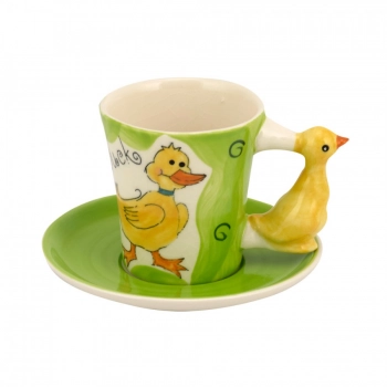 Σετ 6τμχ Φλυτζάνια Καφέ Κεραμικά WM Collection 125ml N394