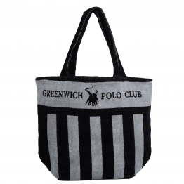 Τσάντα Θαλάσσης Βαμβακερή 55x40εκ. Essential 5234 Grey Greenwich Polo Club