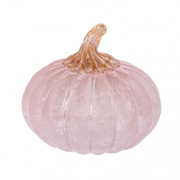Διακοσμητική Κολοκύθα Γυάλινη Ροζ Φ21x21εκ. iliadis 91955